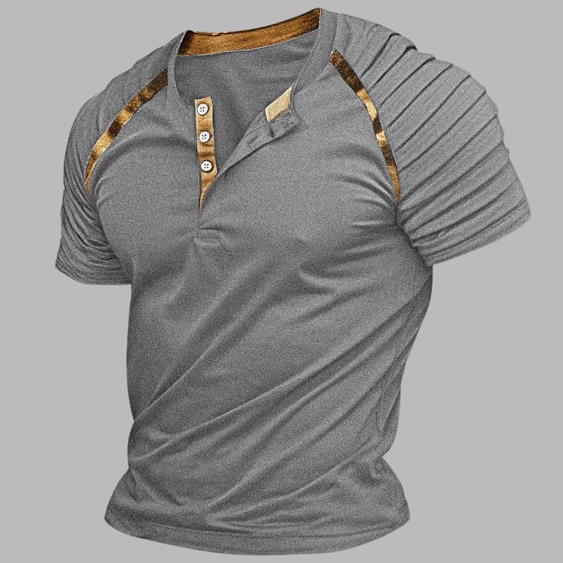Klassisches Henley-Shirt für Herren – Slim Fit Casual Top