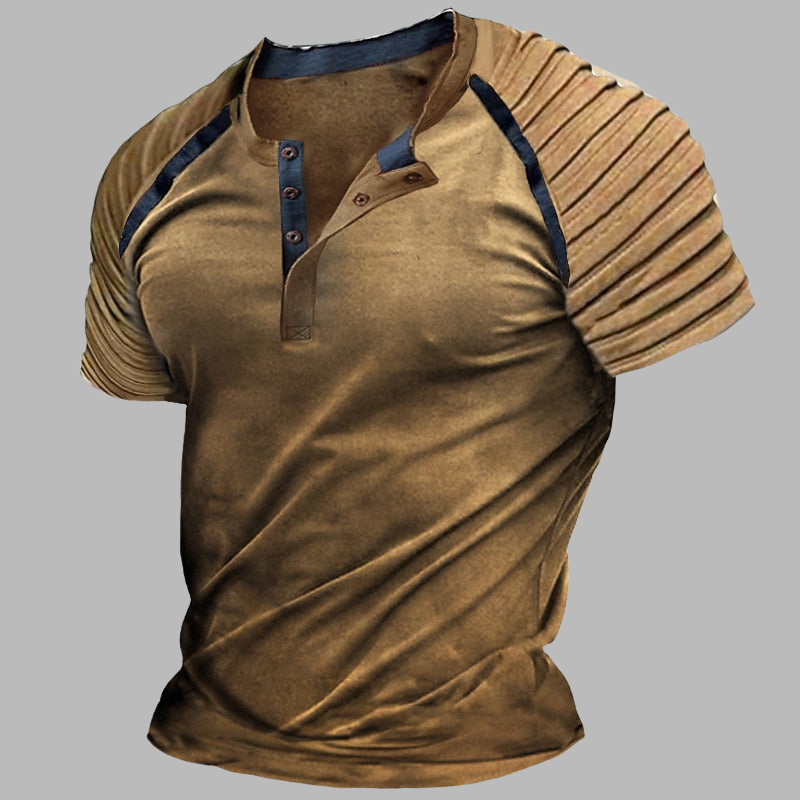 Klassisches Henley-Shirt für Herren – Slim Fit Casual Top