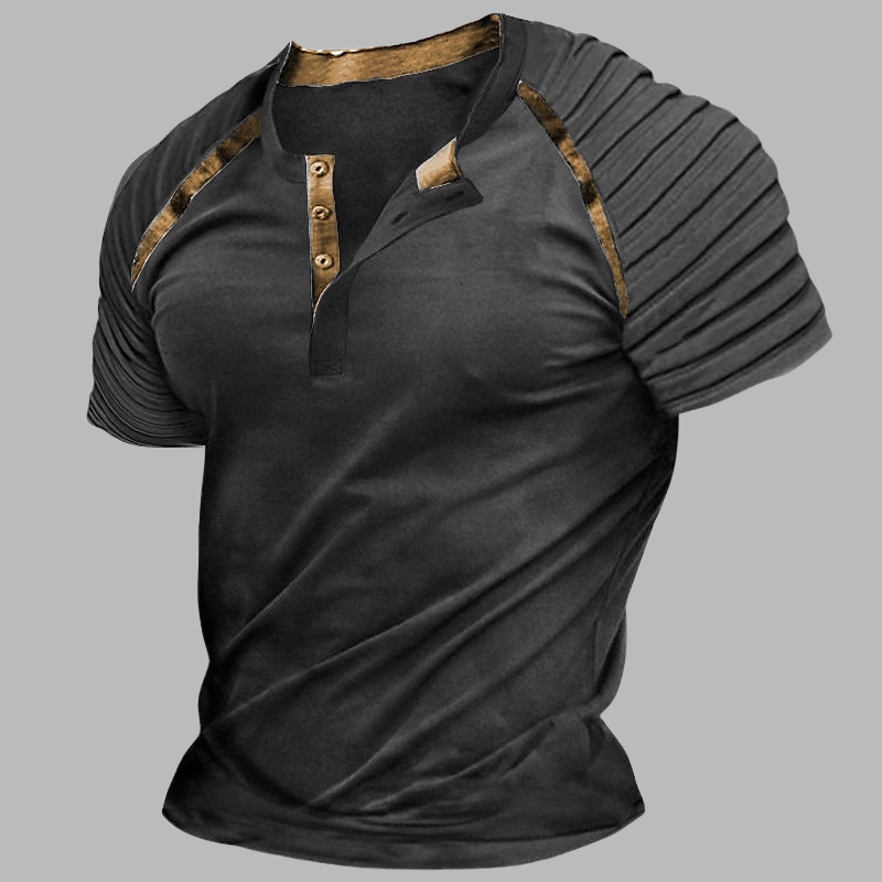 Klassisches Henley-Shirt für Herren – Slim Fit Casual Top
