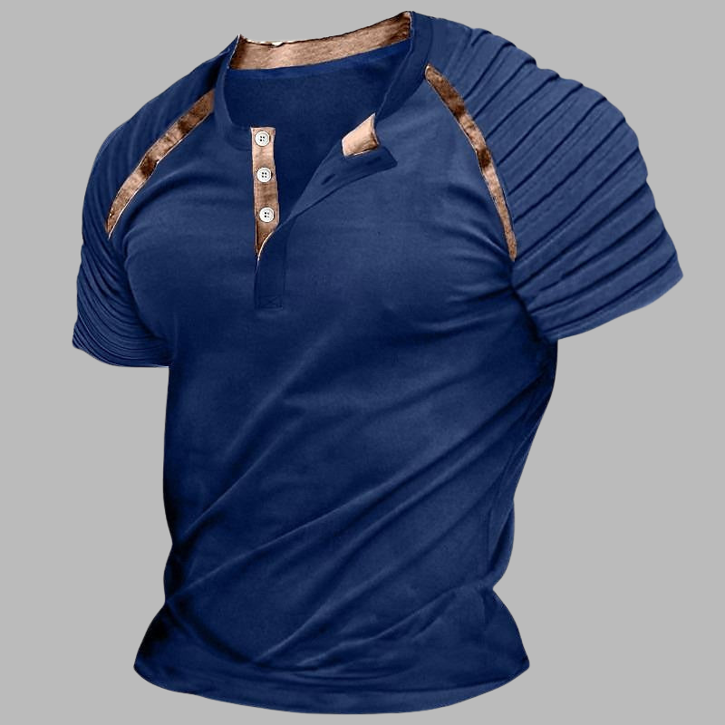 Klassisches Henley-Shirt für Herren – Slim Fit Casual Top