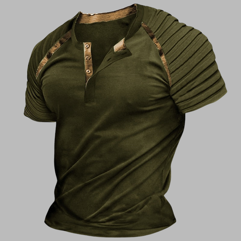 Klassisches Henley-Shirt für Herren – Slim Fit Casual Top