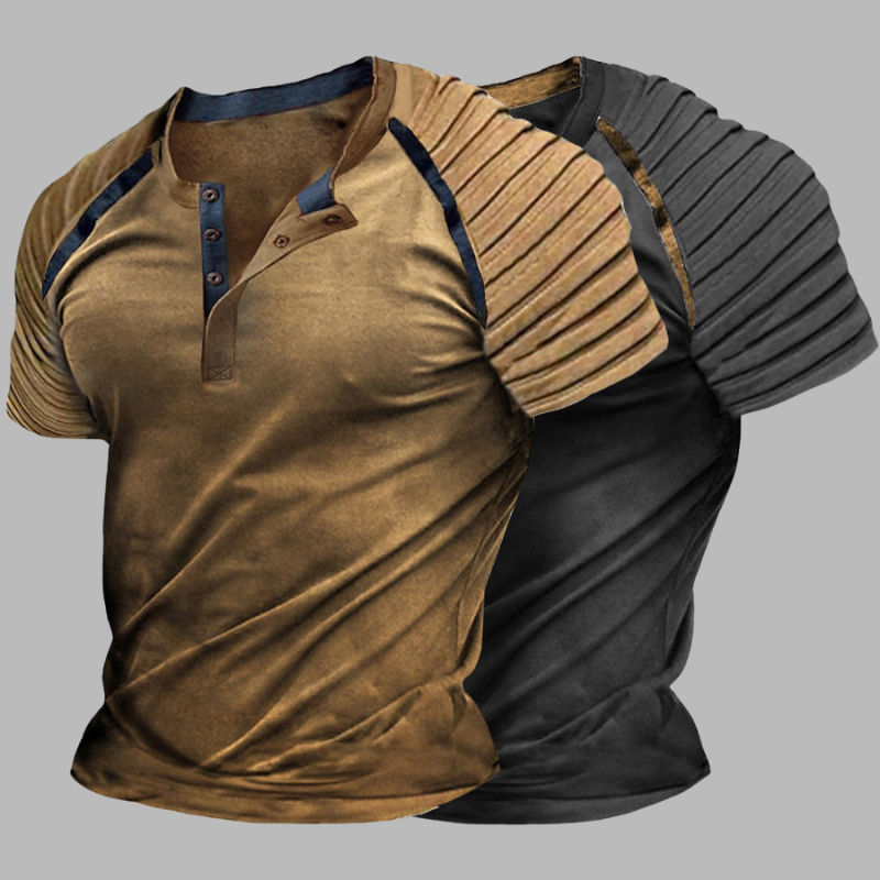 Klassisches Henley-Shirt für Herren – Slim Fit Casual Top