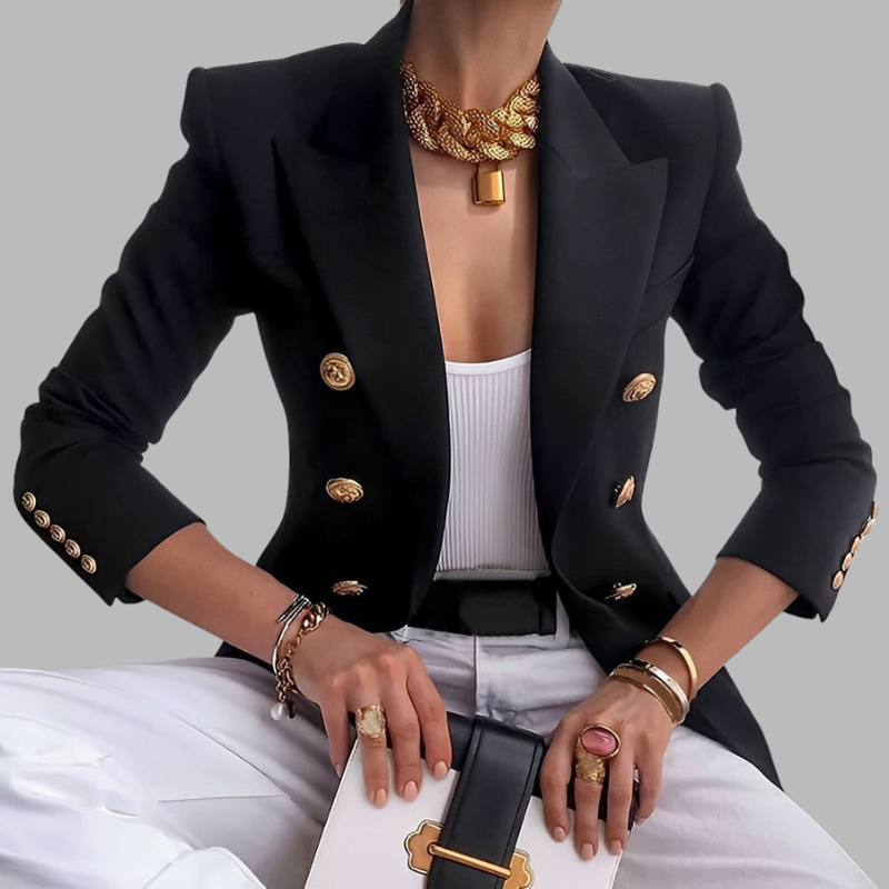 Tailored Blazer im Vintage-Stil für Damen – Slim Fit Jacke