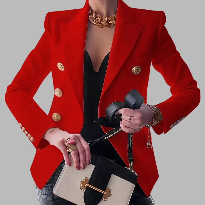 Tailored Blazer im Vintage-Stil für Damen – Slim Fit Jacke