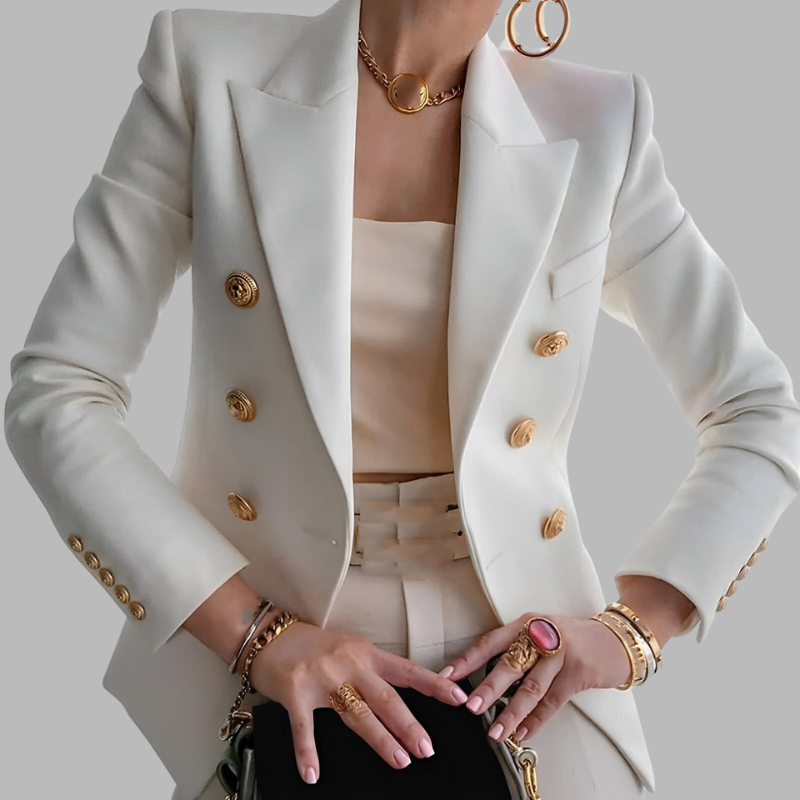 Tailored Blazer im Vintage-Stil für Damen – Slim Fit Jacke