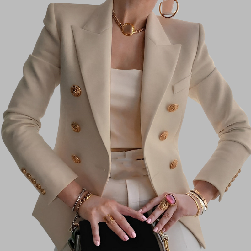 Tailored Blazer im Vintage-Stil für Damen – Slim Fit Jacke