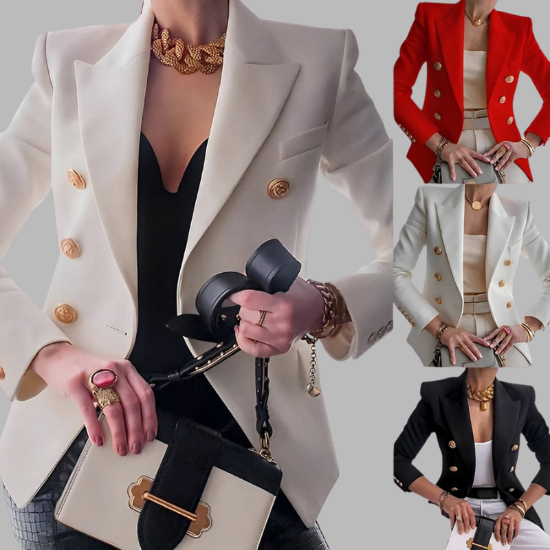 Tailored Blazer im Vintage-Stil für Damen – Slim Fit Jacke