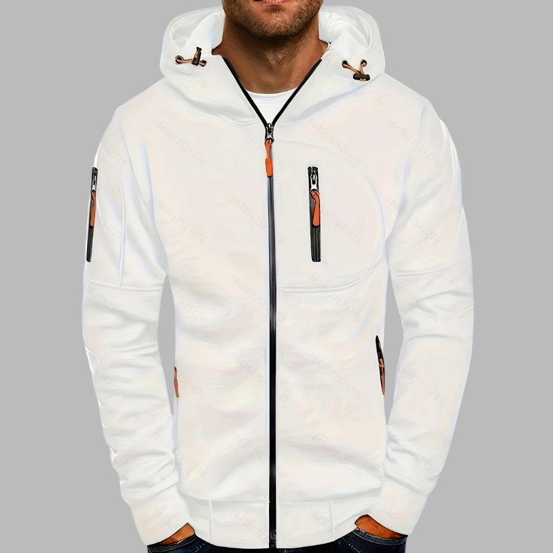 Lässiger Herren Zip-Up Hoodie – Leichte Sport-Sweatjacke