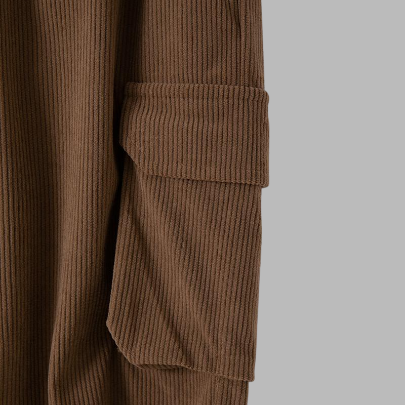 Herren-Cargohose aus Cord – Relaxed Fit mit elastischem Bund und praktischen Taschen