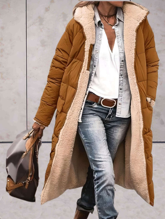 Meliora | Wendbarer Wintermantel für Damen - Plüschfutter, warm und bequem, stilvolle Winterkleidung